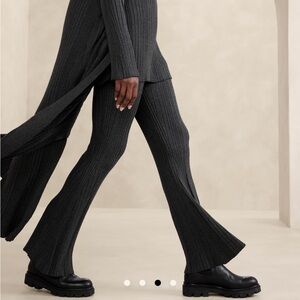 Navy Cece Flared Sweater Pants from Banana Republic XXL